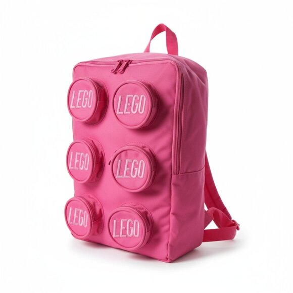Lego Handbags - LEGO Pink Brick Backpack Kids Bag 6-Stud Block School Travel Bookbag